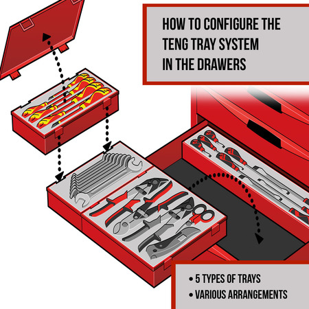 Teng Tools TTEX17 - 17 Piece Hex, Torque and Inspection Set in EVA TTEX17